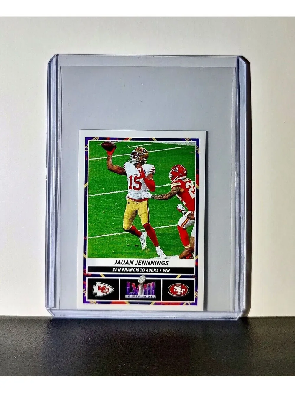 Jauan Jennings 2024 Panini NFL Sticker #32 Super Bowl San Francisco 49ers